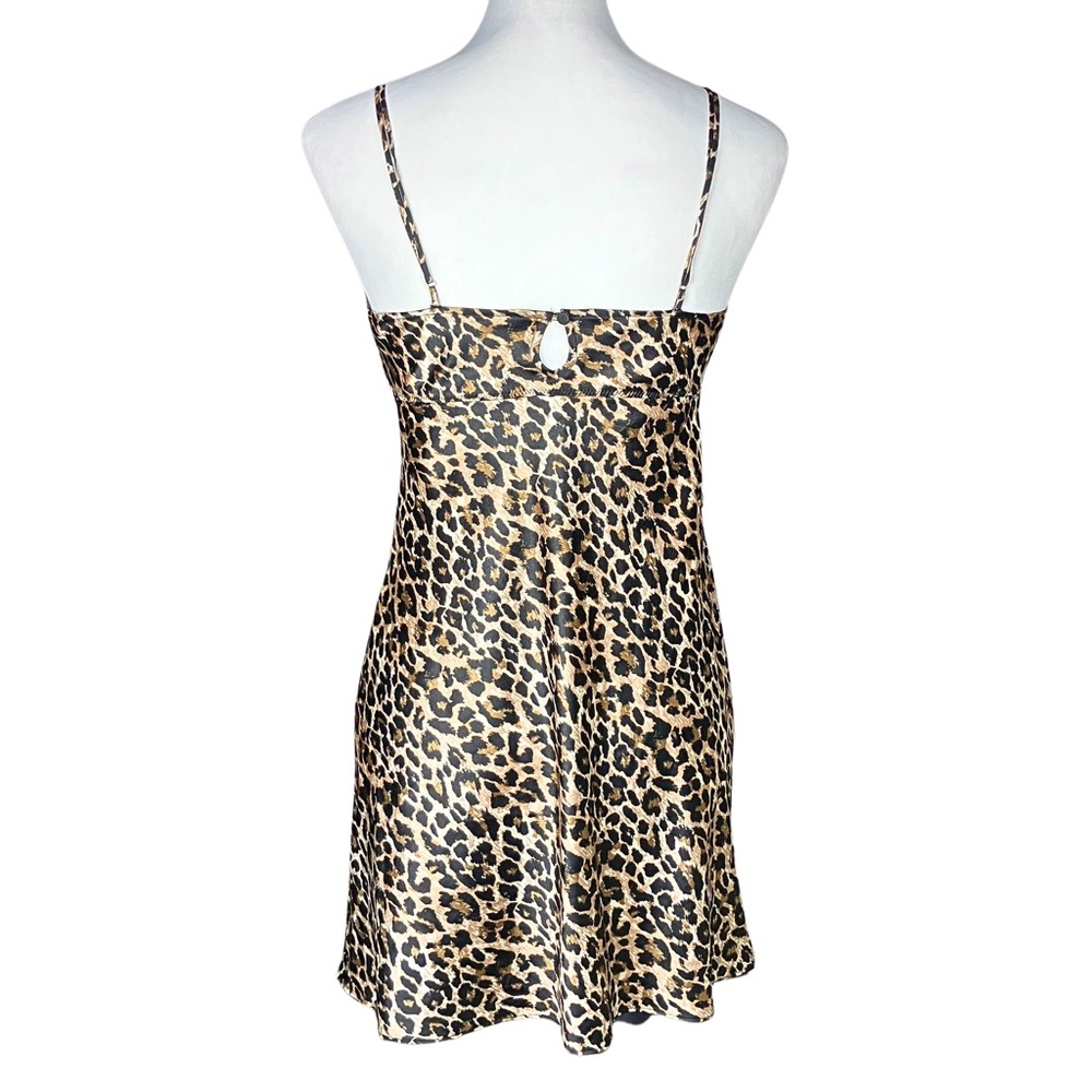 Victoria’s Secret Leopard Print Satin Slip Dress. Small. Trashy2K, Mob Wife, Y2K - Picture 4 of 8